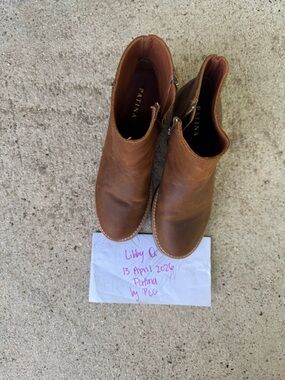 Patina Chestnut Leather Chelsea Ankle Boots by Portland Leather Goods